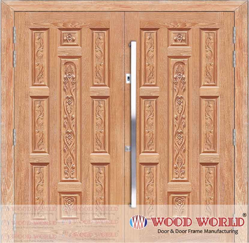 Main Door Design | Wood World Bd | WW-02-AF-DD | Best quality wooden door produced with highest quality timber. We located in Bangladesh Dhaka.