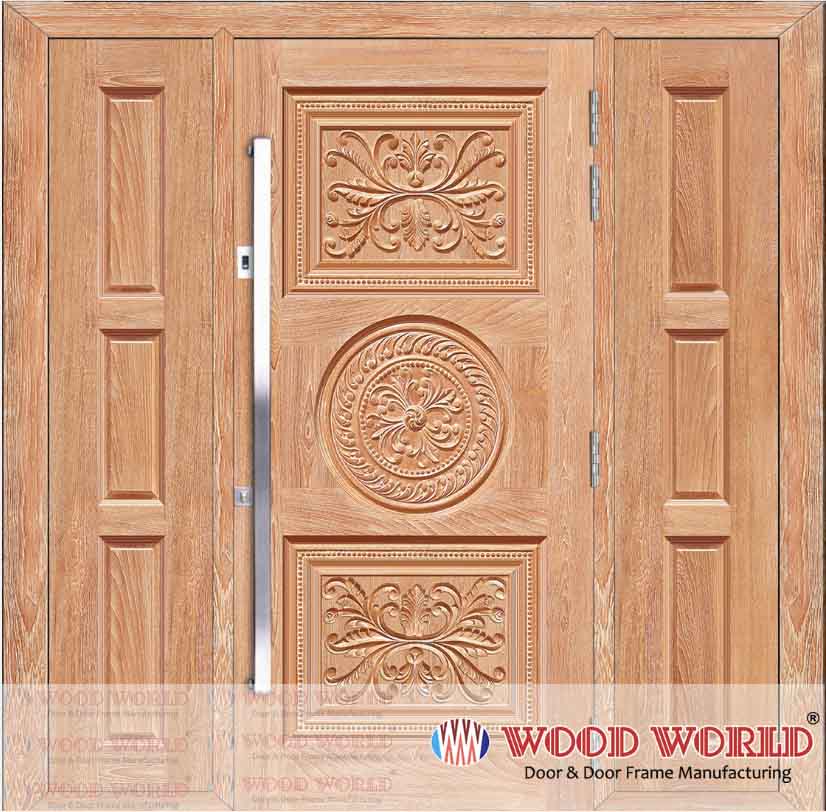 Main Door Design | Wood World Bd | WW-25-CF-Maind Door | Best quality wooden door produced with highest quality timber. We located in Bangladesh Dhaka.