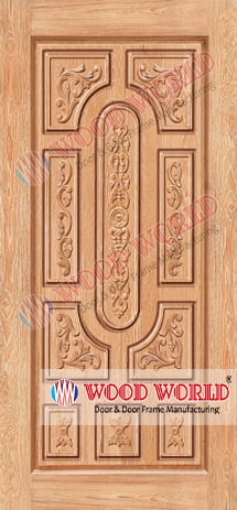 This WW-04-AF model is an improved model of WW-04. It has curved flowers in all the panel. Brilliant looking door. Most popular for main door.