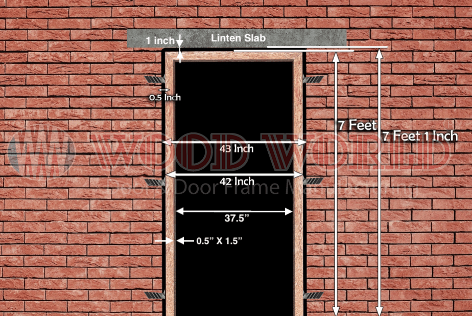 Door Frame Measurement from the gap of wall Door Frame Measurement from the gap of wall