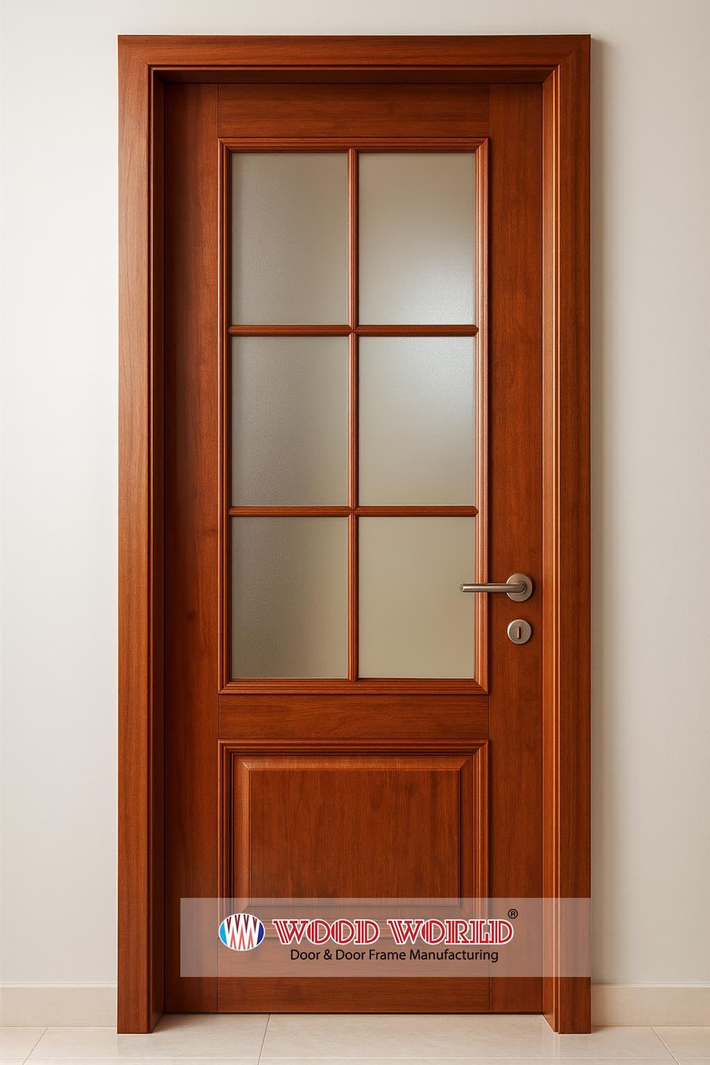 Wood World Bd. | KD-01 | Best quality smart solid wooden door produced with highest quality timber. We located in Bangladesh Dhaka.