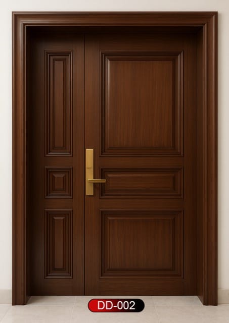 Wood World PVT. Ltd. - Best quality wooden door and frame manufacturing company in Dhaka, Bangladesh. Double Door Design Door Model DD-02