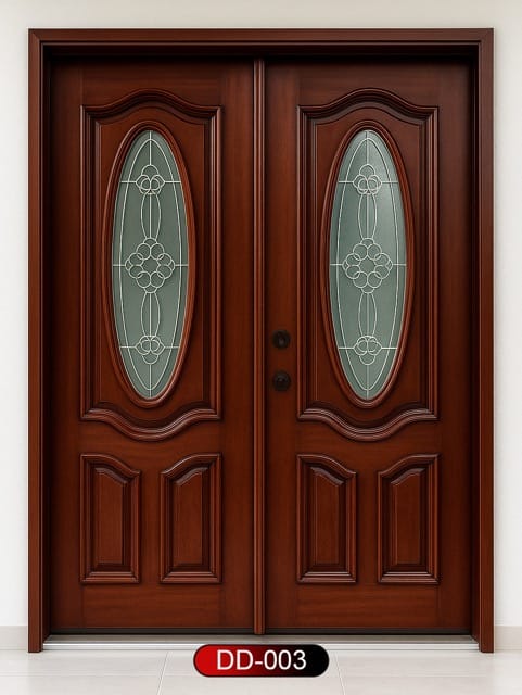Wood World PVT. Ltd. - Best quality wooden door and frame manufacturing company in Dhaka, Bangladesh. Double Door Design Door Model DD-03