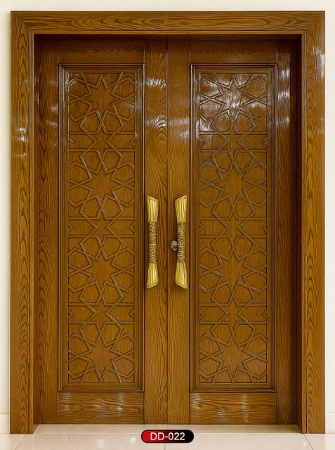 Wood World PVT. Ltd. - Best quality wooden door and frame manufacturing company in Dhaka, Bangladesh. Double Door Design Door Model DD-22