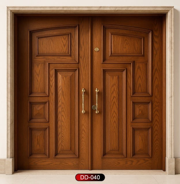 Wood World PVT. Ltd. - Best quality wooden door and frame manufacturing company in Dhaka, Bangladesh. Double Door Design Door Model DD-40