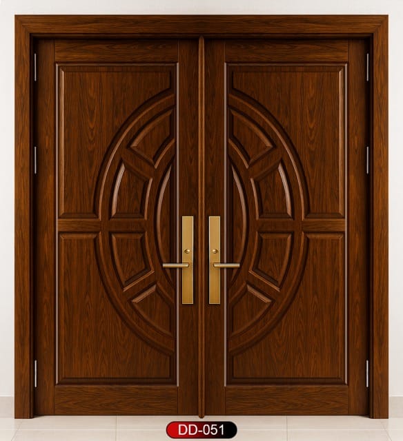 Wood World PVT. Ltd. - Best quality wooden door and frame manufacturing company in Dhaka, Bangladesh. Double Door Design Door Model DD-51