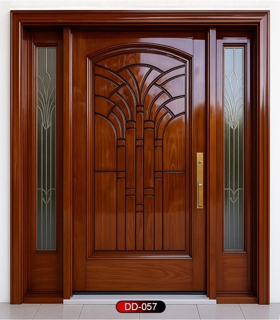 Wood World PVT. Ltd. - Best quality wooden door and frame manufacturing company in Dhaka, Bangladesh. Double Door Design Door Model DD-57