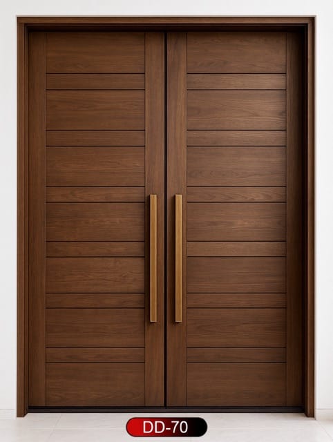 Wood World PVT. Ltd. - Best quality wooden door and frame manufacturing company in Dhaka, Bangladesh. Double Door Design Door Model DD-70