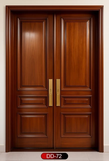 Wood World PVT. Ltd. - Best quality wooden door and frame manufacturing company in Dhaka, Bangladesh. Double Door Design Door Model DD-72