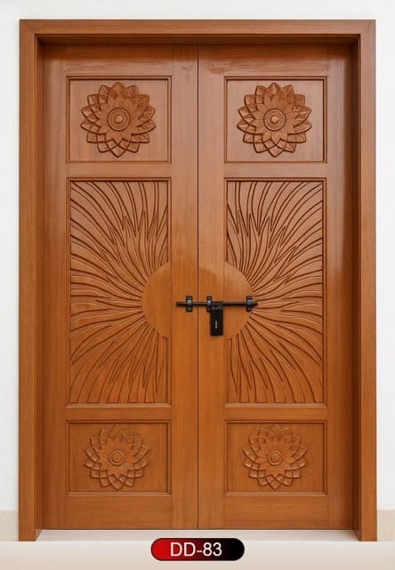 Wood World PVT. Ltd. - Best quality wooden door and frame manufacturing company in Dhaka, Bangladesh. Double Door Design Door Model DD-83