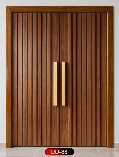 Wood World PVT. Ltd. - Best quality wooden door and frame manufacturing company in Dhaka, Bangladesh. Double Door Design Door Model DD-88