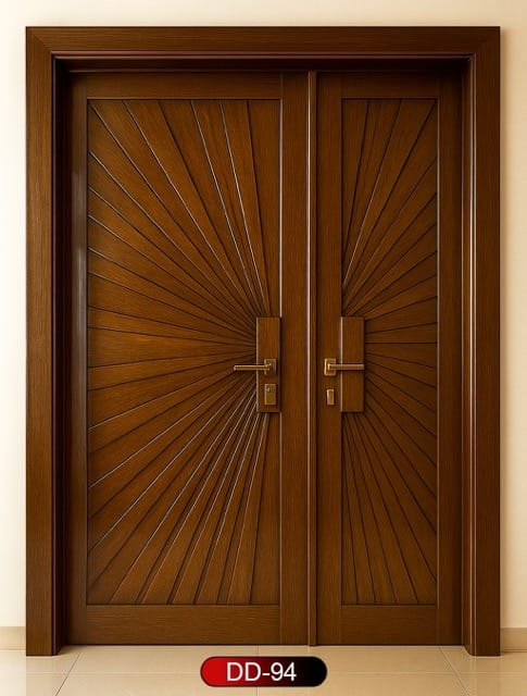 Wood World PVT. Ltd. - Best quality wooden door and frame manufacturing company in Dhaka, Bangladesh. Double Door Design Door Model DD-94