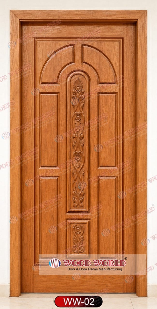 Wood World Bd. | WW-02 | Best quality wooden door produced with highest quality timber. We located in Bangladesh Dhaka.